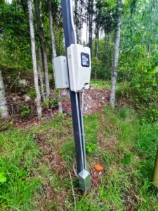 medidor electrico monofasico empalme subterráneo choshuenco panguipulli