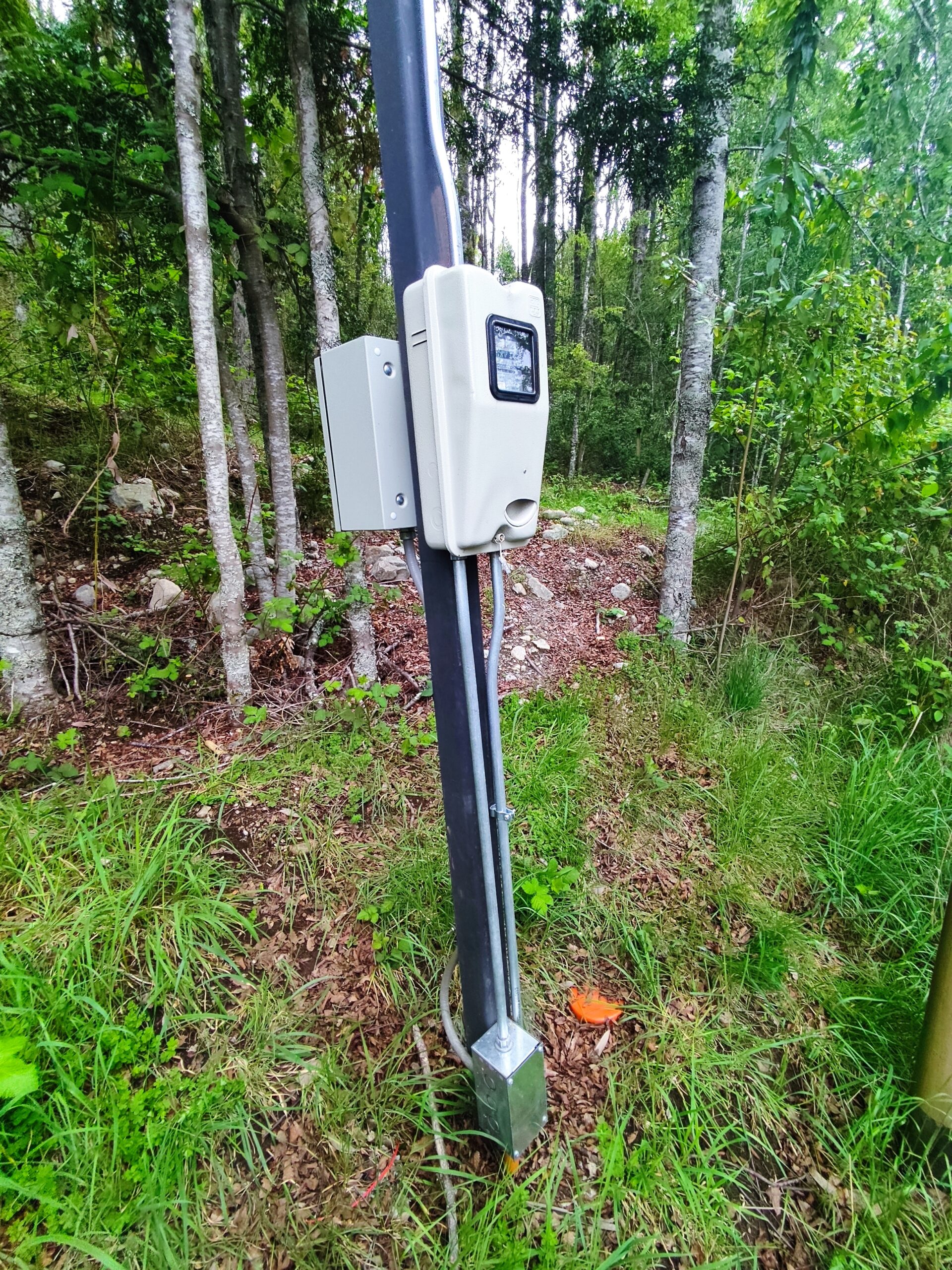 medidor electrico monofasico empalme subterráneo choshuenco panguipulli