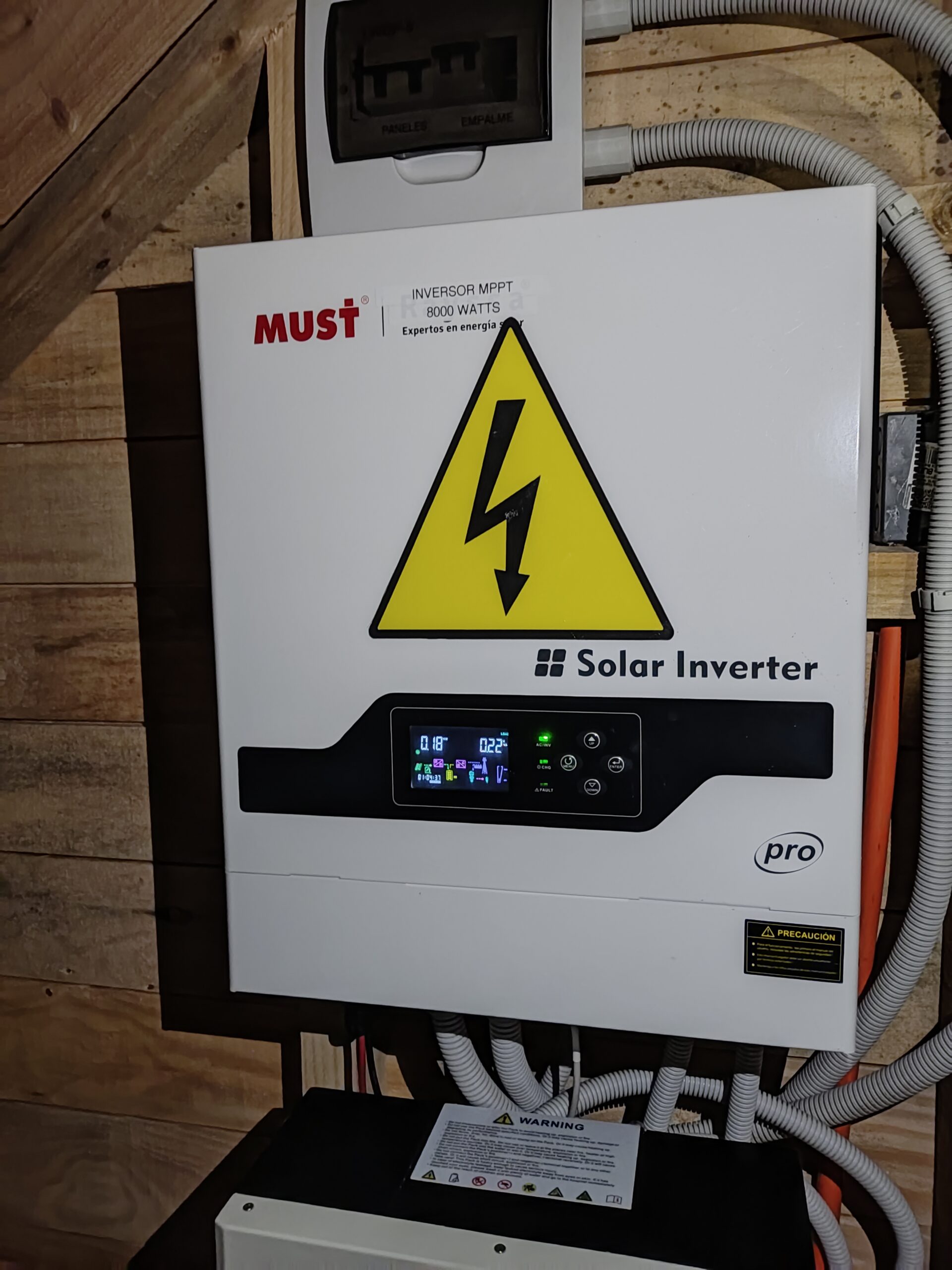 inversor solar mppt sistema fotovoltaico vivienda choshuenco panguipulli